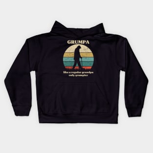 Grumpa Like a Regular Grandpa Only Grumpier Kids Hoodie